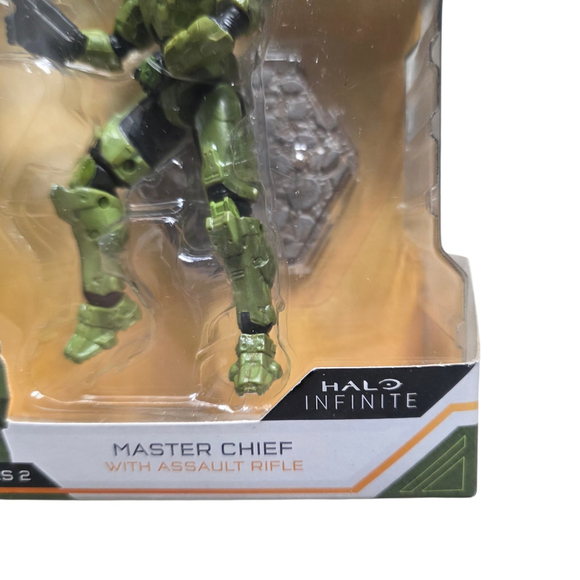 Halo Infinite Master Chief 117 Series 2 Figure w/ Assault Rifle Sealed Xbox - Picture 4 of 5